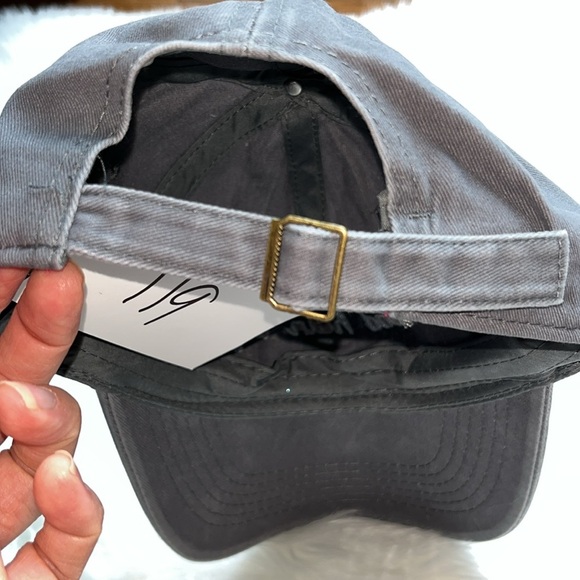 NWOT Bad Hair Day Baseball Hat Gray Acid Washed - Picture 3 of 6